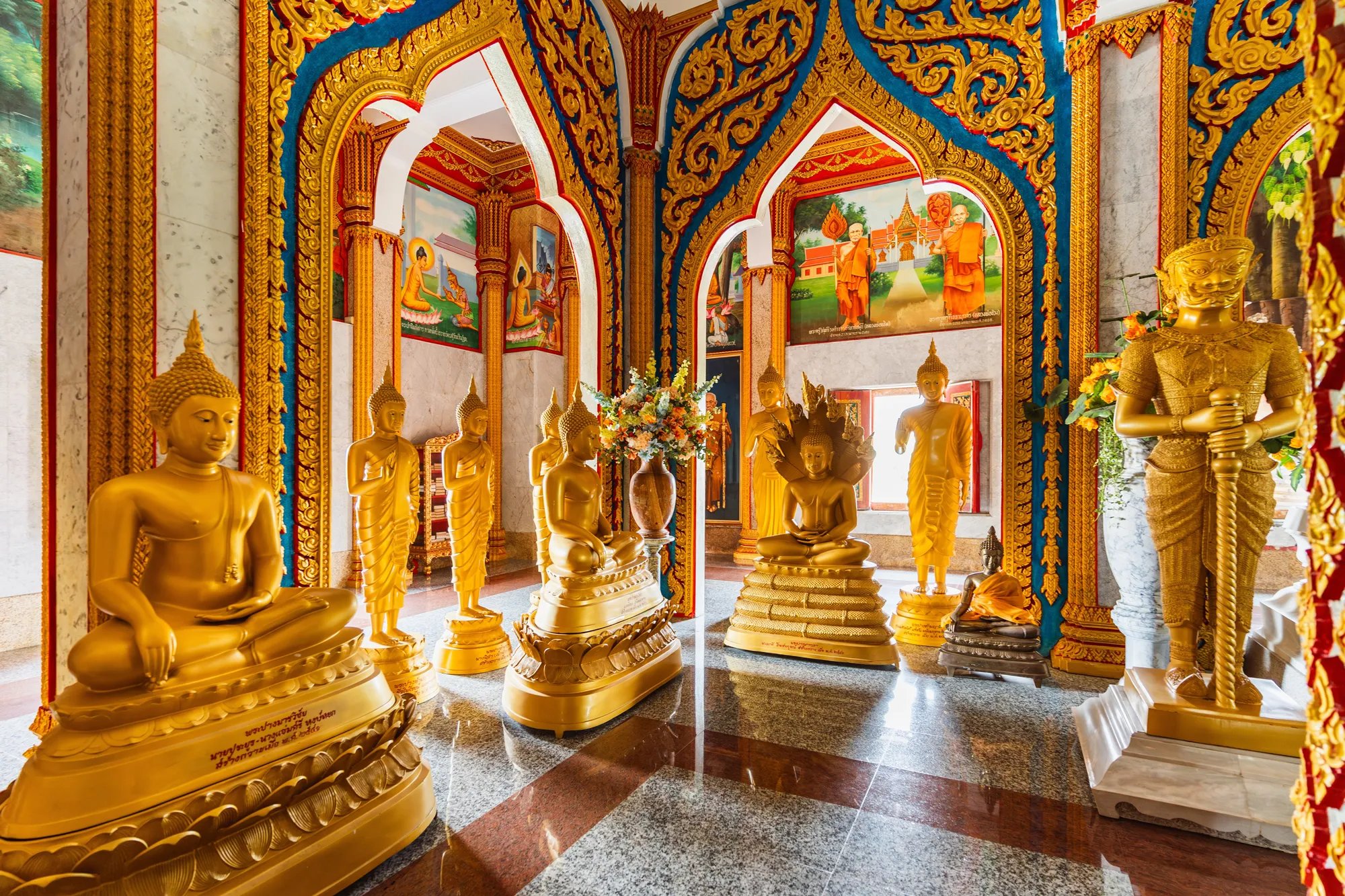 Wat Chalong, officially known as Wat Chaiyathararam