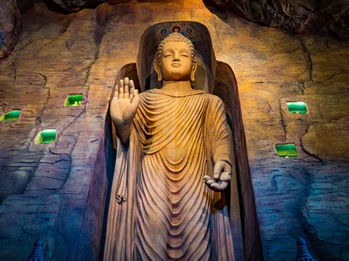Bangkok, Thailand - Oct 20 : People enjoying newly open permanent exhibition of South-East Asian sculpture art at the National Museum in Bangkok,Thailand on October 20,2015.