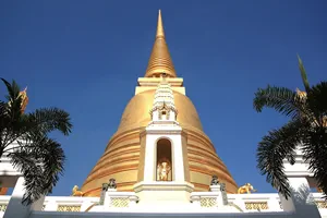 Golden pagoda, Wat Bowonniwet Vihara Rajavaravihara, Bangkok, Thailand