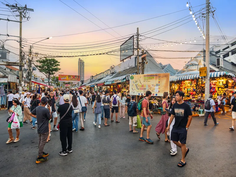 Bangkok, Thailand - Chatuchak Weekend Market, a microcosm of Bangkok's pulsating energy