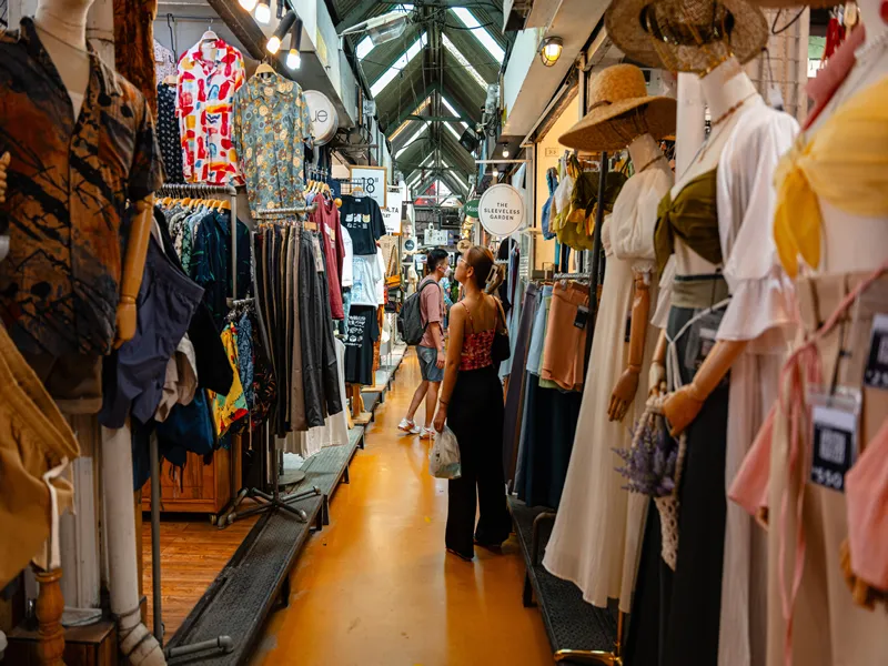 Bangkok,Thailand - February, 11 2023 : Crowds of people at Chatuchak Weekend Market, also known as JJ Market. One of the biggest traditional market in Bangkok.