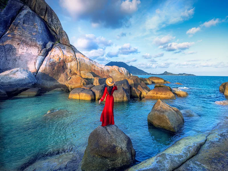 Hin Yai Rocks in Koh Samui