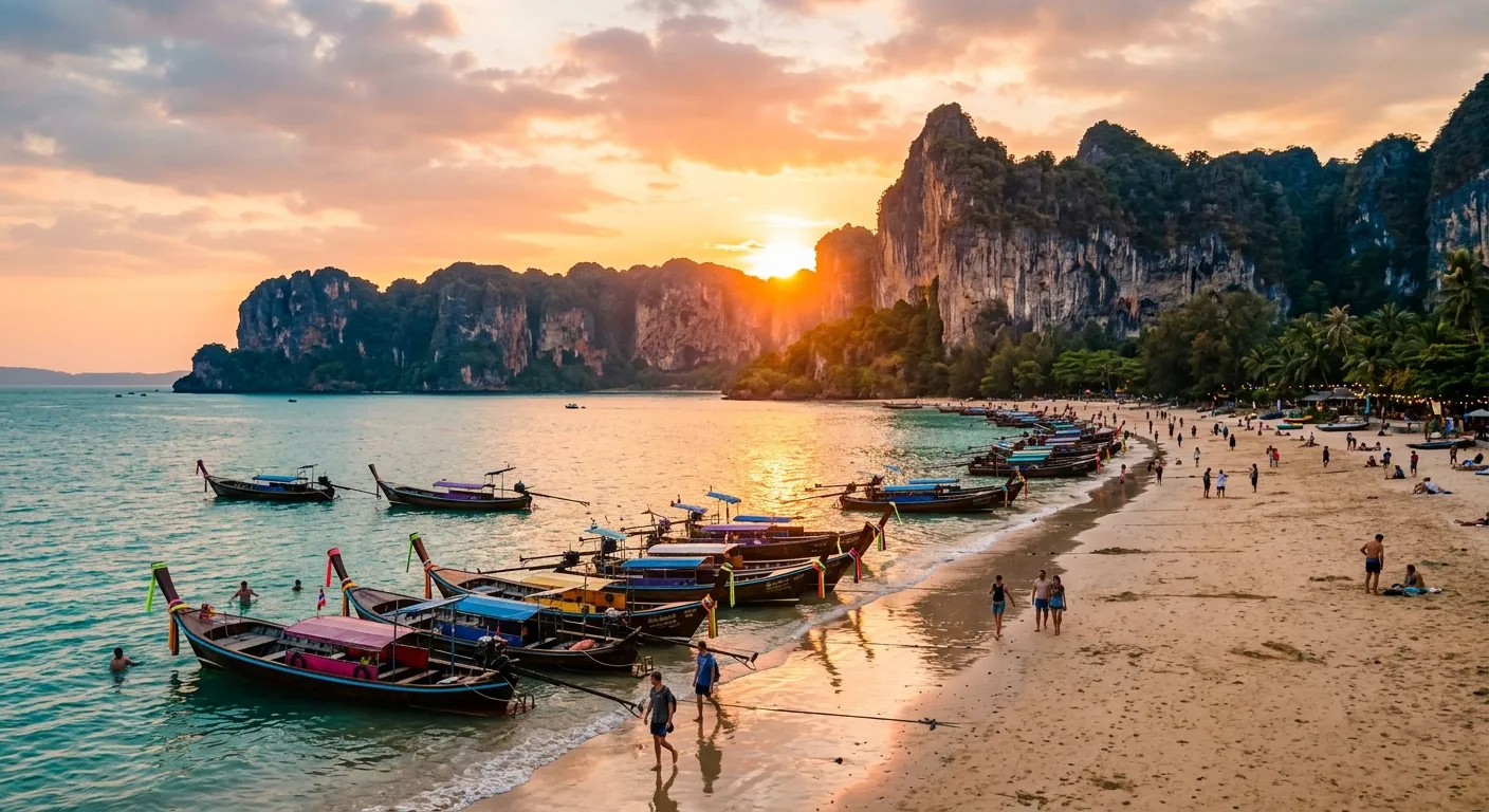 Ao Nang Beach at sunset