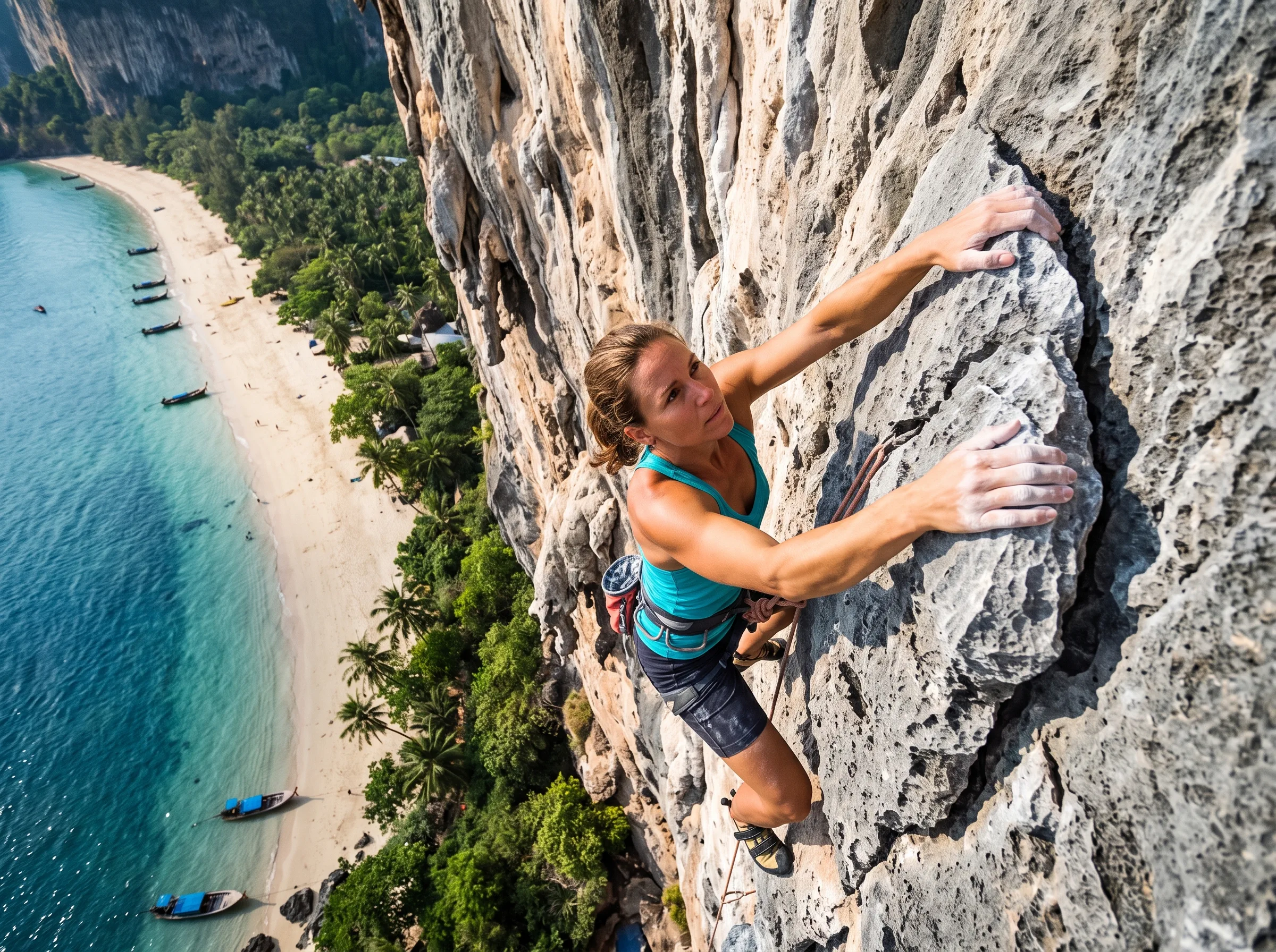 limestone rock climbing