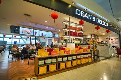 BANGKOK, THAILAND - CIRCA JANUARY, 2020: Dean & DeLuca seen at Suvarnabhumi Airport.