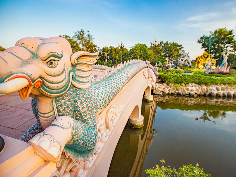 Thailand Bangkok- 12-12-2019-Sanphet Prasat Palace, Ancient City, Bangkok, Thailand