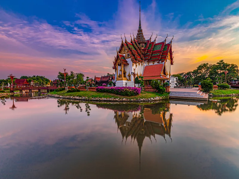 Thailand Bangkok- 12-12-2019-Sanphet Prasat Palace, Ancient City, Bangkok, Thailand