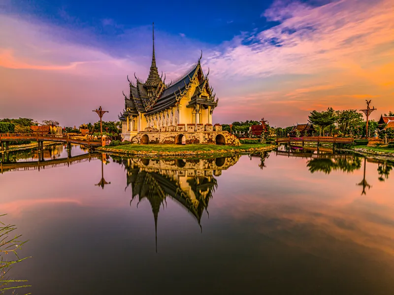Thailand Bangkok- 12-12-2019-Sanphet Prasat Palace, Ancient City, Bangkok, Thailand