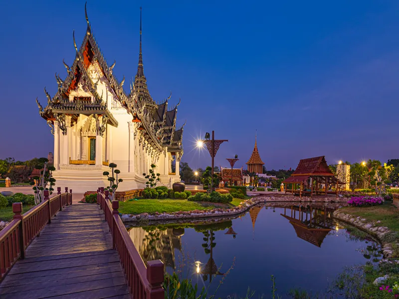 Thailand Bangkok- 12-12-2019-Sanphet Prasat Palace, Ancient City, Bangkok, Thailand