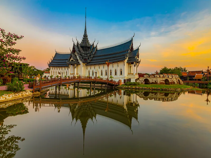 Thailand Bangkok- 12-12-2019-Sanphet Prasat Palace, Ancient City, Bangkok, Thailand