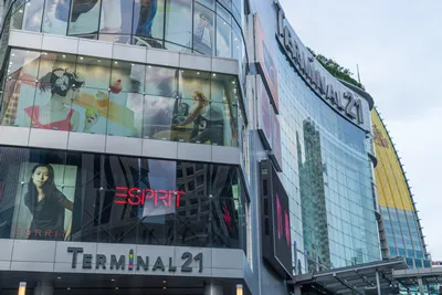 Bangkok, Thailand - August 6, 2015: Terminal 21 is a shopping mall that connects Bangkok Sky train and the Subway together.